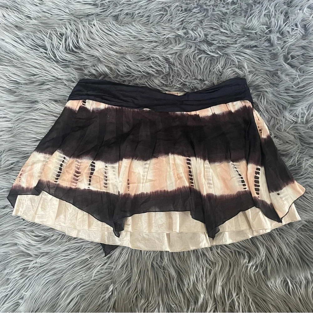 FREE PEOPLE desert dancer tie dye mini skirt